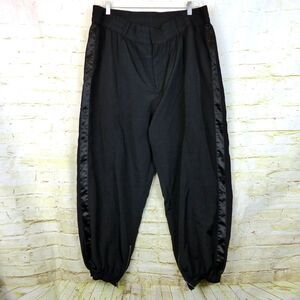 Future Collective Kahlana Barfield Brown High-Rise Nylon Track Pants 2XL Black